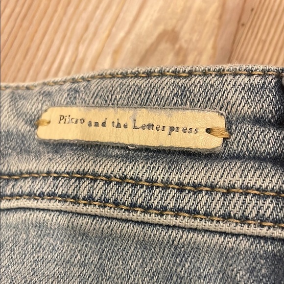 Plicro by Anthropologie Stylish Blue Distressed Jeans Size 29 - Picture 10 of 10